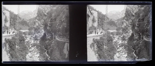 FRANCE Montagne Photo Plaque de verre NEGATIF Vintage VR11d21  
