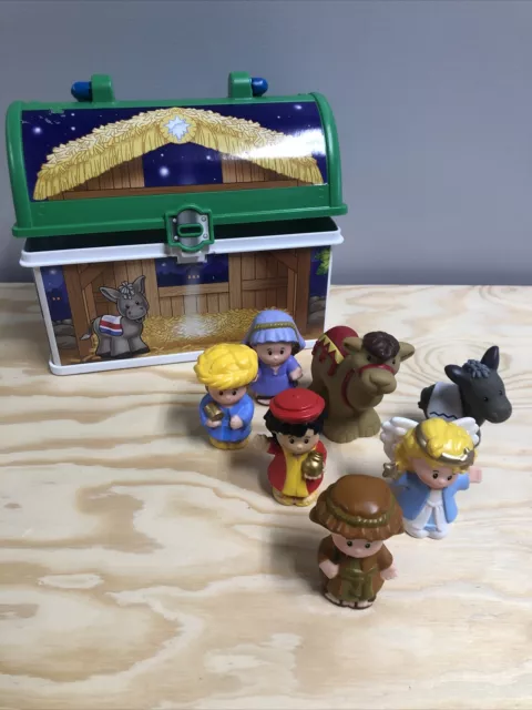 Fisher Price Little People "On the Go" Nativity Lunch Box Christmas Set A3