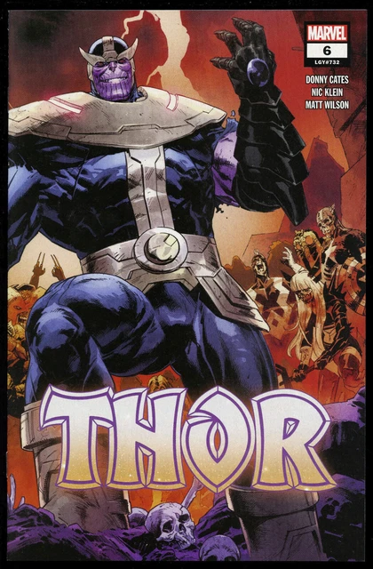 Thor #6 (2021) Nick Klein 2Nd Printing Variant Thanos Black Gauntlet Timeless