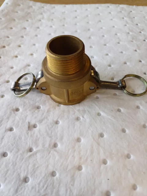 Camlock  1" Female Hose Coupler with Male BSPT Thread B100 Type B