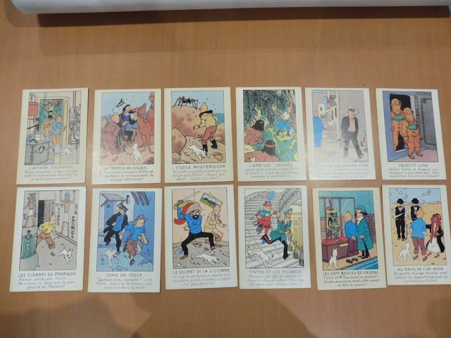 ANCIENNE CARTE POSTALE TINTIN extrait ALBUM  ARNO 1984 COMME NEUF ACHAT UNITEE