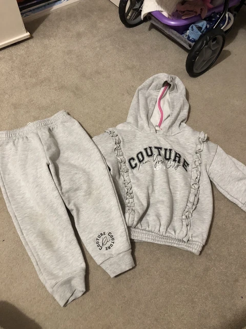 Girls river island tracksuit age 3-4 years