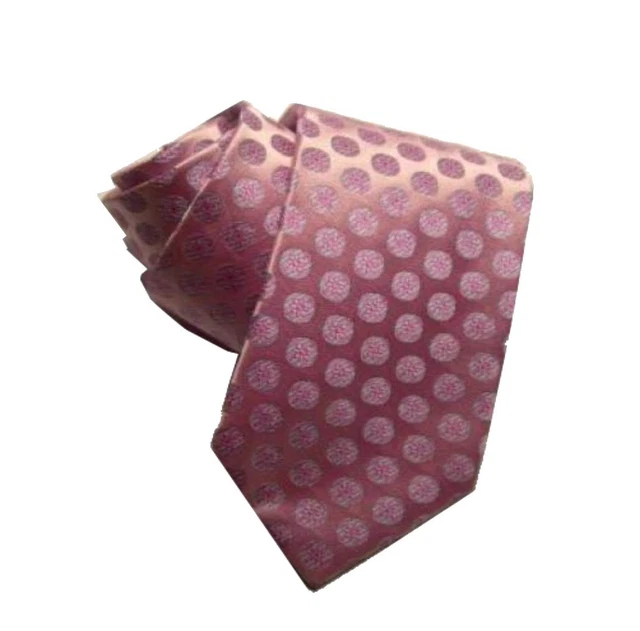 Cravate En Soie Rouge Imprimée Oiseaux - Fabriquée En Italie, 100% Soie, Longueur 145 Cm, Neuf Avec étiquette