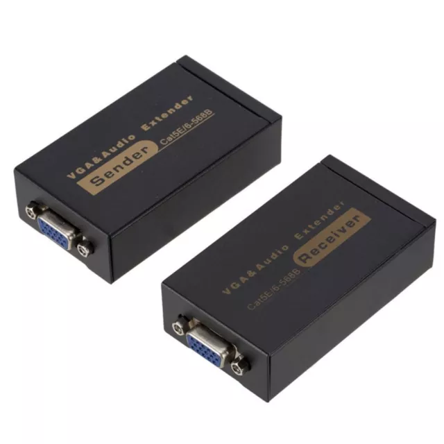 Receiver&Sender VGA 100M Video Audio Extender