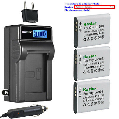 Kastar Battery LCD AC Charger for Ricoh DB-110 DB110 Ricoh GR III Digital Camera