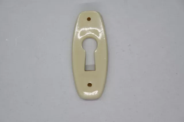 Schlüssellochblende Möbelschild Llaveros de Escudo Plástico Marfil Hochk