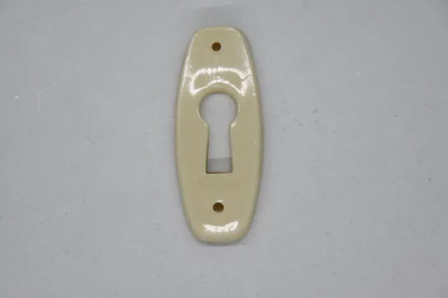 Schlüssellochblende Möbelschild Schlüsselschild Plastica Avorio di Colore Hochk