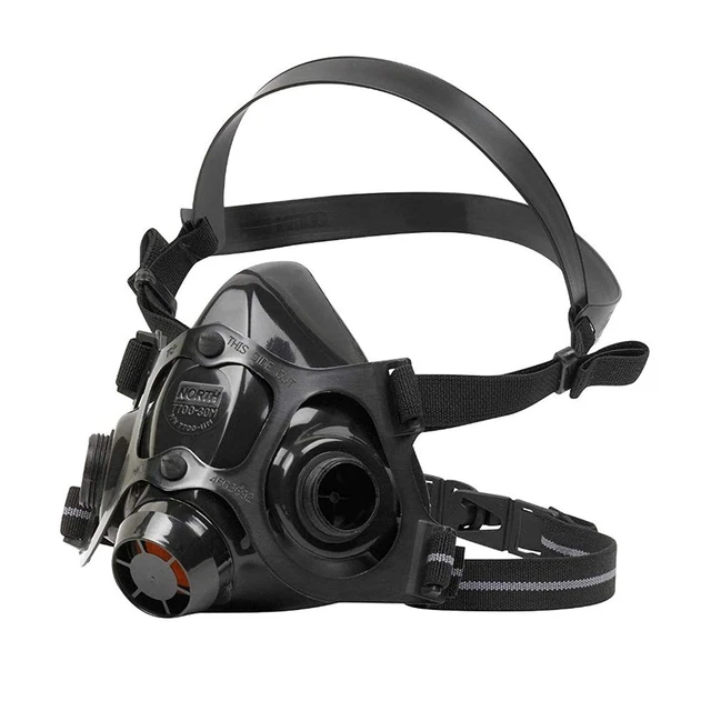 Media máscara facial Honeywell 770030L 7700 serie, grande, silicona negra