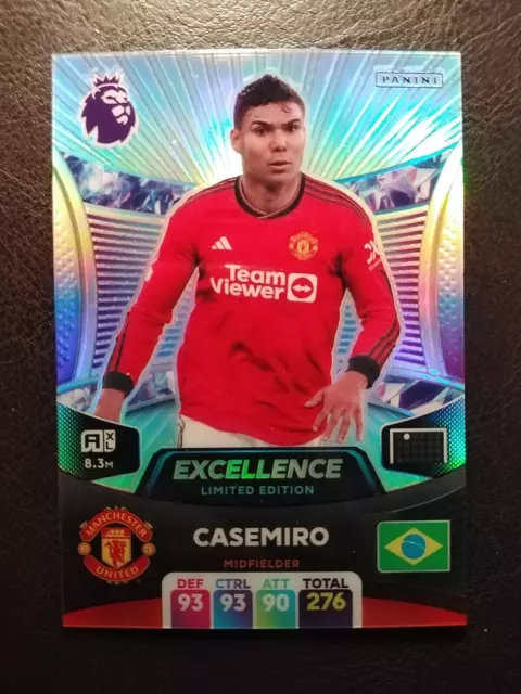 Panini Adrenalyn Xl Premier League 2024 Excellence Karte Casemiro Man Utd