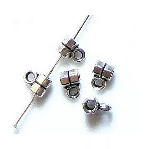 10 BELIERES BAIL attache breloque _ 4,5X6,5X3,5mm _ Apprêts créa bijou brac A210