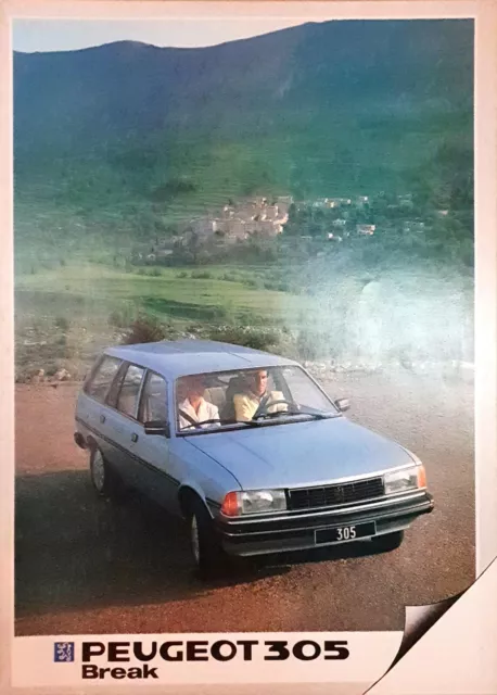 Peugeot 305 Break (Estate) Brochure 1986 FR