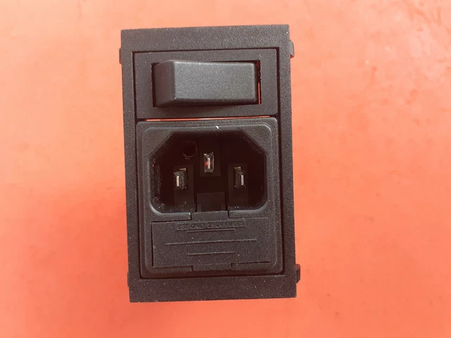 Mains EMI Filter with IEC Socket, Fuse & Switch ~ Panel Mounted