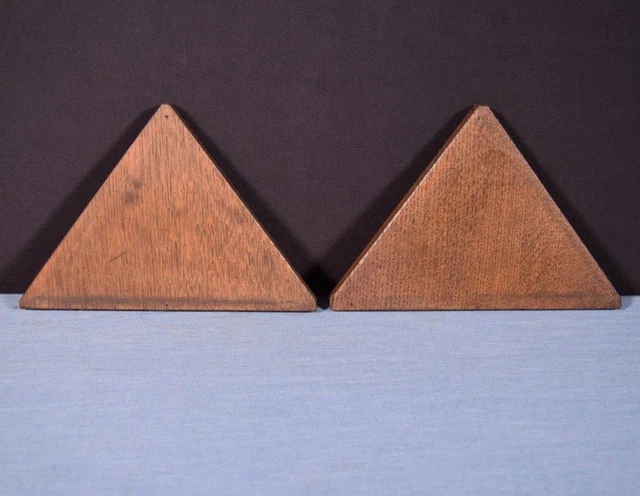 *Pair of Gothic Carved Architectural Panels/Trim in Solid Oak Wood Salvage 8
