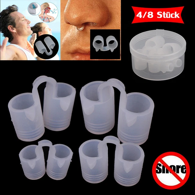 4/8 Stück Schnarchstopper Nasenclip Nasenspreizer Anti Schnarchen Gegen Schnarch