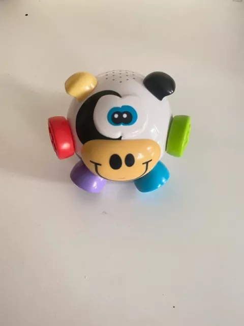 Chad valley bouncing and sound giggle cow baby toddler toy