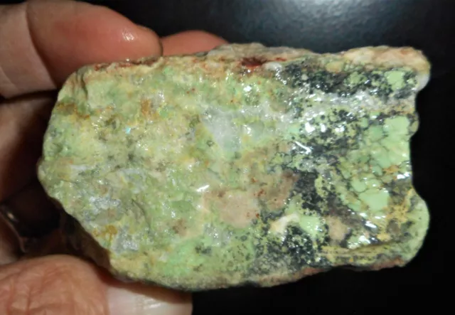 Variscite Gem green rough specimen molybdenite Mohave co Kingman AZ 5.3 oz