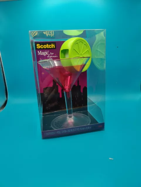 Scotch Cosmo Design Magic Tape Dispenser Cocktail Martini Glass Tape Dispenser