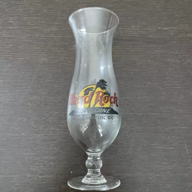 Hard Rock Cafe Washington D.C HURRICANE DRINK GLASS Souvenir￼