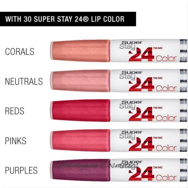MAYBELLINE SUPERSTAY 24 HR Lip Colour Lipstick NEW BOXED FREE