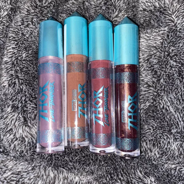 4 MARVEL Lip THOR Gloss LOVE THUNDER Ulta Beauty ETERNITY Omnipotence ROCKIN OUT