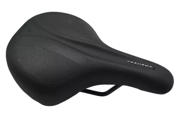 Selle de Vélo Cube Naturel Fit Séquence Comfort Éponge Noir Gris Foncé Selle