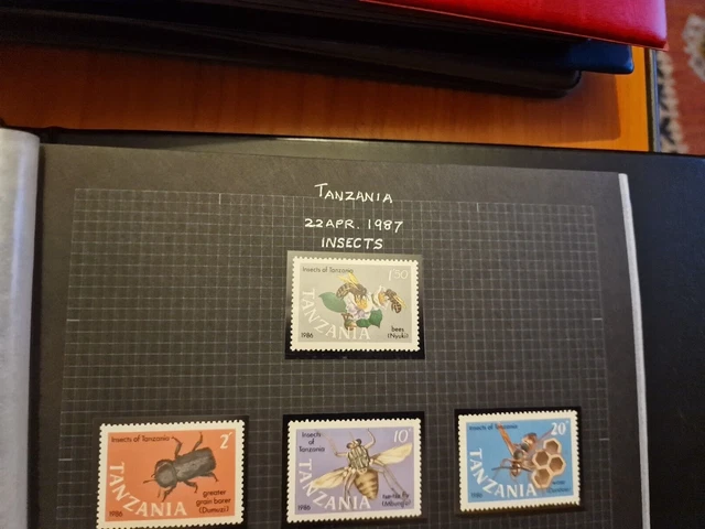 Tanzania 1987 Sg 522-525 Insects Mnh
