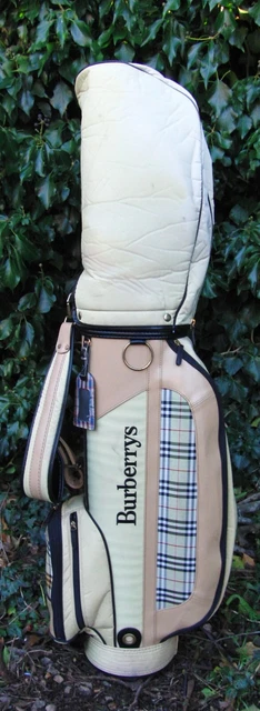 3 Division Burberrys Trolley Carry Cart Golf Clubs Bag Burberry* 3 Division Burberrys Trolley Carry Cart Golf Clubs Bag Burberry*