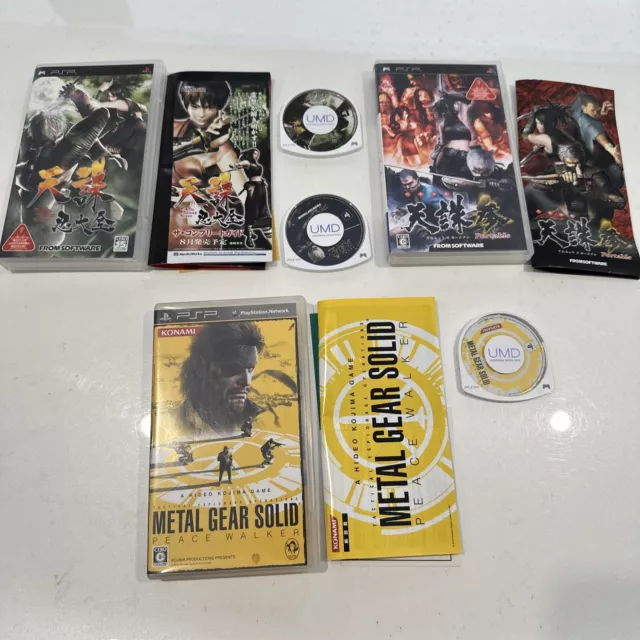 3x Sony PSP PlayStation Portable Games Metal Gear Solid Peace Walker REGION FREE