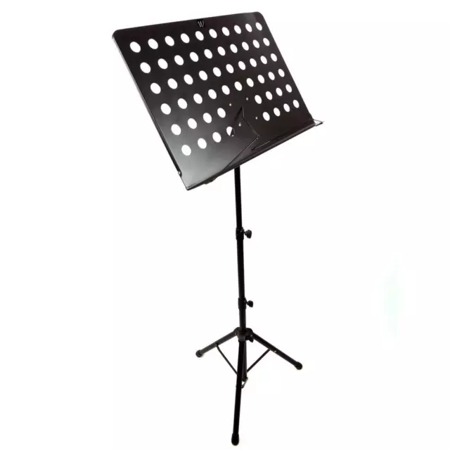 RockJam - Windsor G905 Orchestral Music Stand Fully Adjustable - Black