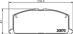 Mintex Mdb1251 Brake Pad Set For Disc Brake Genuine Original Oe Quality Pads (4)