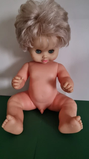 Rare Poupée Petit Frère Clodray France 1966 - Premier Poupon Sexué, 53 Cm