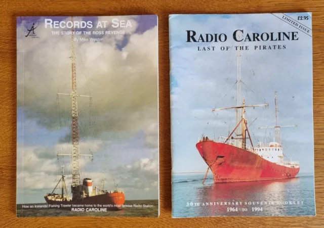 2x Booklets Radio Caroline Pirate Radio~30th Anniversary 1964-94/ Ross Revenge