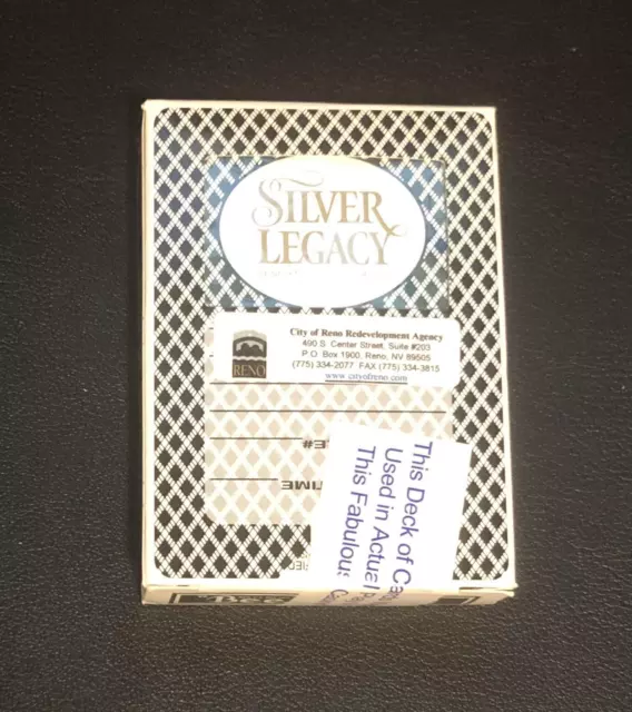 🃏    SILVER LEGACY RESORT CASINO, RENO NV - New/Sealed Playing Card Pack