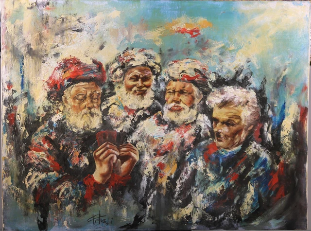 Confezione 4 Tele Da Pittura 61x91 Cm - Tela 100% Cotone Su Telaio In Pino, Primer Acrilico - Per Olio, Acrilico, Acquerello