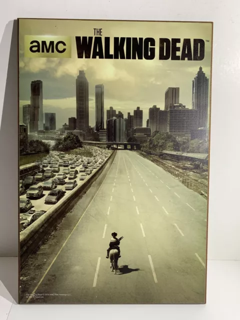 AMC The Walking Dead Poster 2014 Mounted on Wood Backer