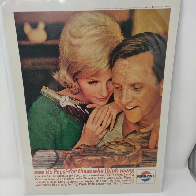 1963 Pepsi Cola Advertisement Vintage