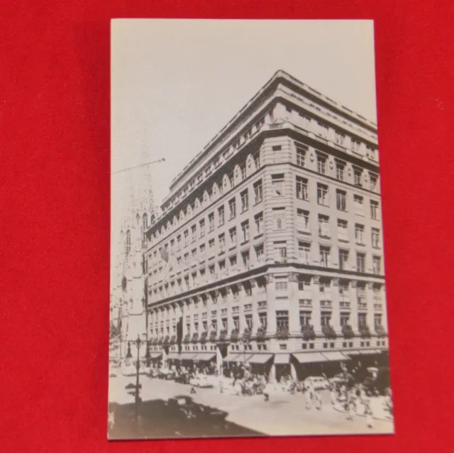 Vintage Postcard 1940's 1950's New York City Saks Fifth Avenue Department Store