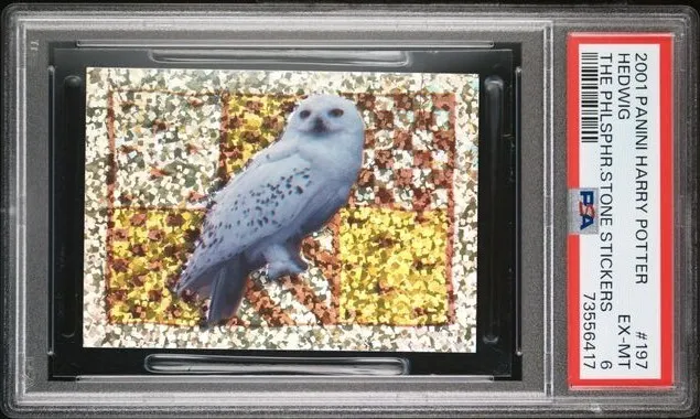 Hedwig 2001 Panini The Philosopher's Stone Stickers PSA 6 #197