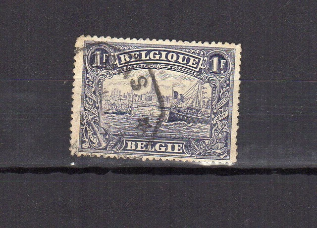 Belgique 1915 Anvers & l'Escaut timbre oblitéré /TE890