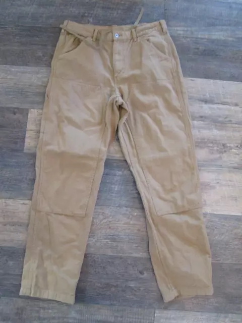 Men's Uniqlo beige double knee pants sz. L x 32"