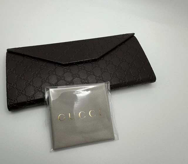 AUTHENTIC GUCCI GG Monogram Fold-Over Eyeglass/Sunglass Case  display picture 1