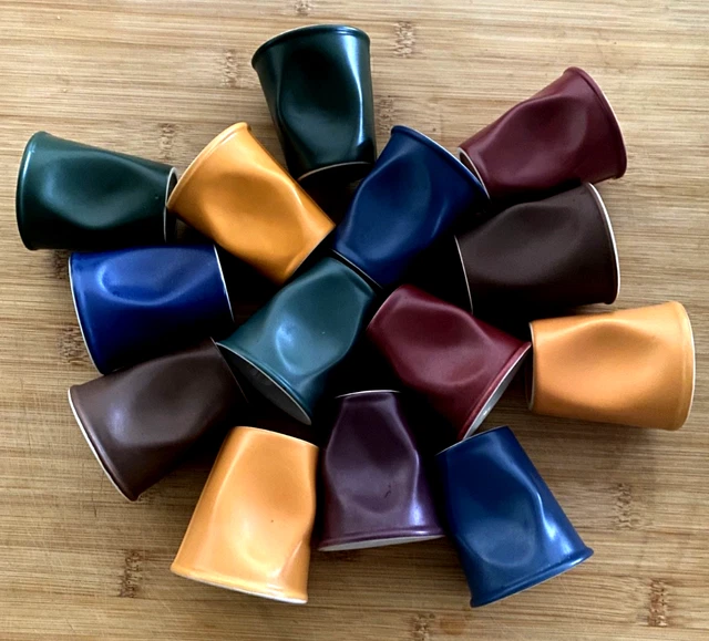Lot De 6 Tasses à Café Revol – Gobelets Froissés Multicolores – 80 Ml