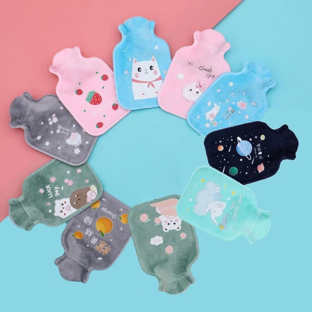 Cartoni animati mini prodotti riscaldanti carini iniezione acqua bottiglie termiche peluche