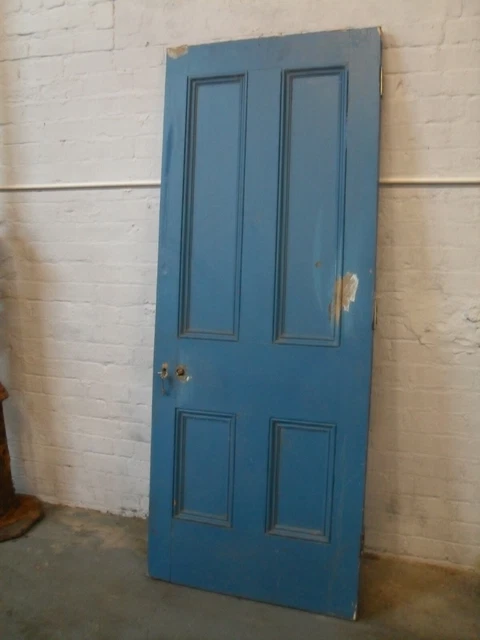 big 4 panel entrance door four large panels front in porch door with keys rFD3