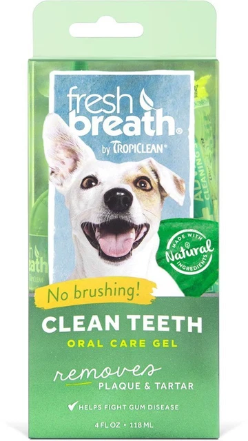 TROPICLEAN FRESH BREATH & CLEAN TEETH GEL-DOG & PUPPY–REALLY WORKS! 59ml & 118ml