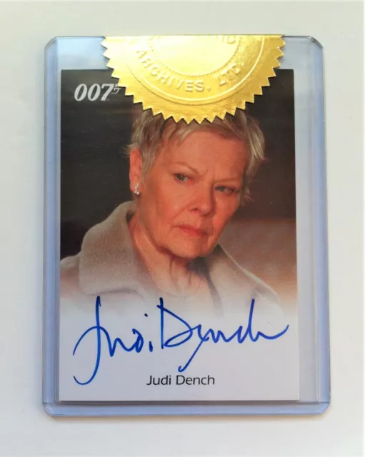 James Bond Archives 2009 Judi Dench as M Casino Royale Incentive Autograph Card