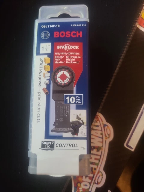 "NUEVO Bosch OSL114F-10 1-1/4" Starlock multiherramienta hoja de corte de inmersión de metal 10 un.