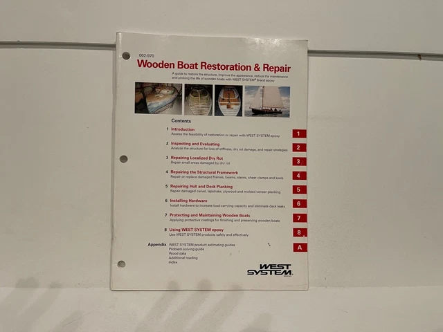 Wooden Boat Repair Maintenance West System Epoxy 2970