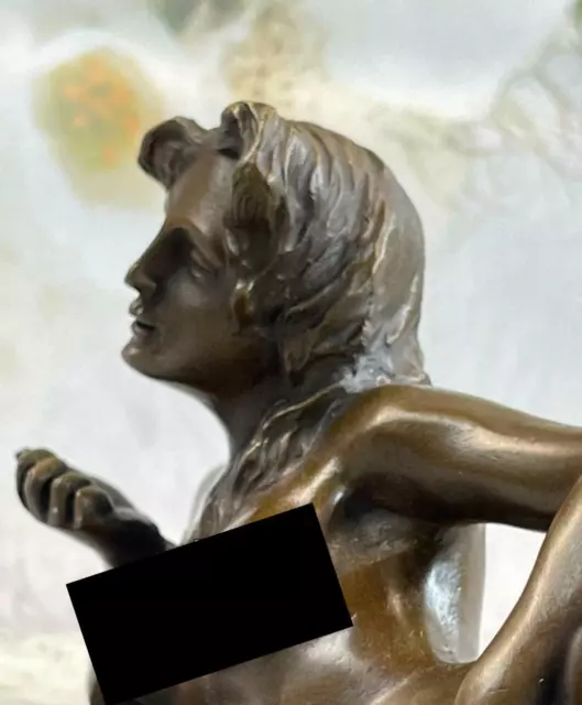 Hautfarben Bronze Buchse Figur Statue Nackte Sexy Erotik Damen Lady Skulptur
