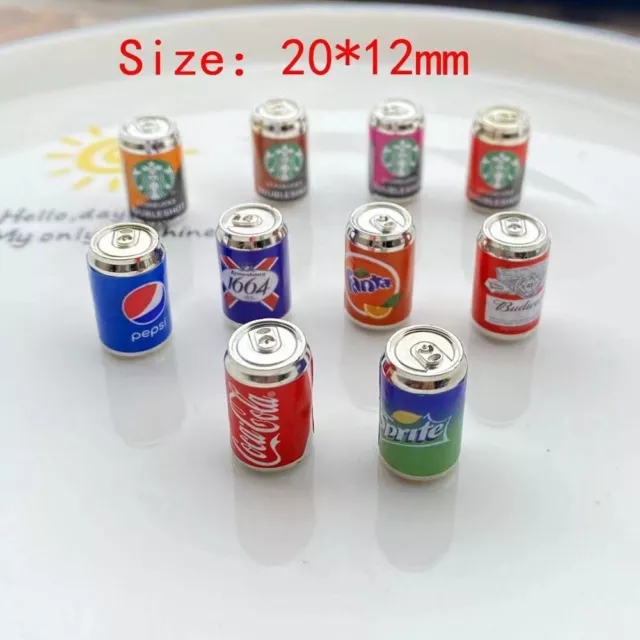 1zu12 Miniatur Korb mit Mini Cola Dosen